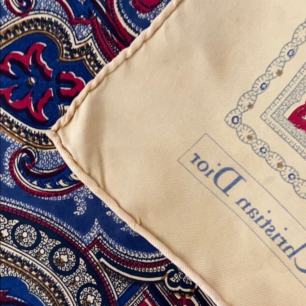 Christian Dior Silk Scarf/Wrap - Picture 4 of 8